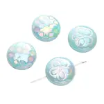 2Pcs UV Platings Acrylic Beads