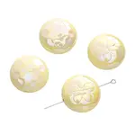 2Pcs UV Platings Acrylic Beads