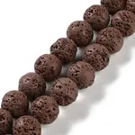 Synthetic Lava Rock Dyed Beads Strands