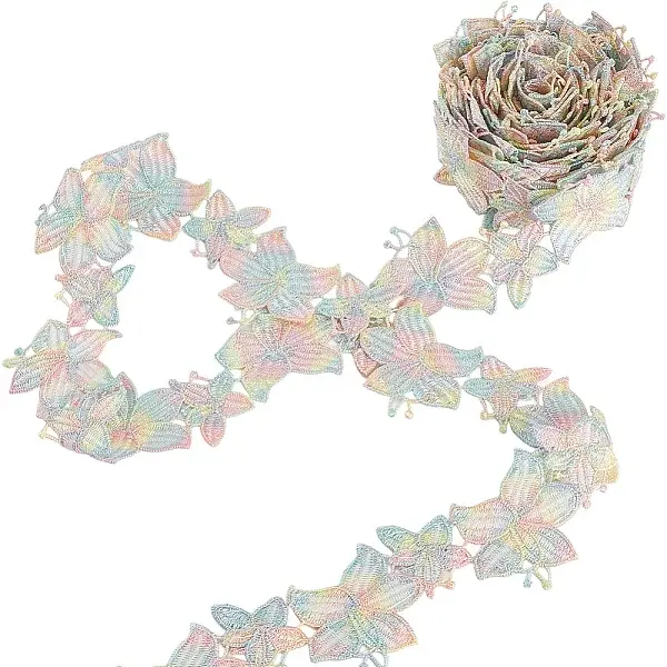5 Yards Flower Polyester Lace Ribbon