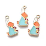 Rack Plating Alloy Enamel Pendants