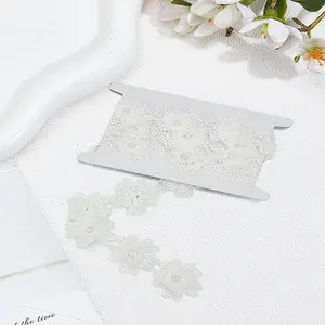 1.5Yards Flower Polyester Embroidery Lace Ribbon