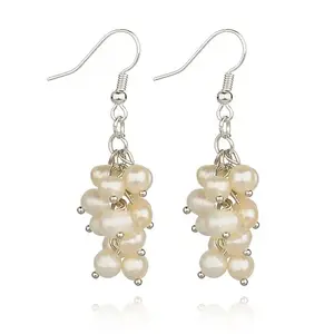 Grade A Pearl Beads Dangle Earrings