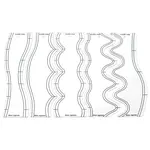 5Pcs Transparent Acrylic Sewing Measuring Tool Set