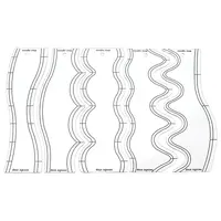 5Pcs Transparent Acrylic Sewing Measuring Tool Set