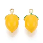 Rack Plating Alloy Enamel Pendants