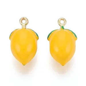Rack Plating Alloy Enamel Pendants