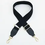 Solid Color Cotton Adjustable Wide Shoulder Strap