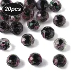 20Pcs Handmade Gold Sand Lampwork Beads