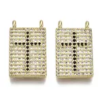 Brass Micro Pave Cubic Zirconia Pendants