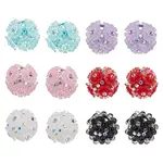 12Pcs 6 Colors Handmade Polymer Clay Beads
