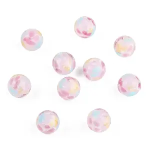 10Pcs Round Lampwork Beads