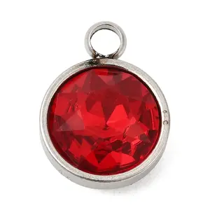 Birthstone Theme January 304 Stainless Steel Pendants