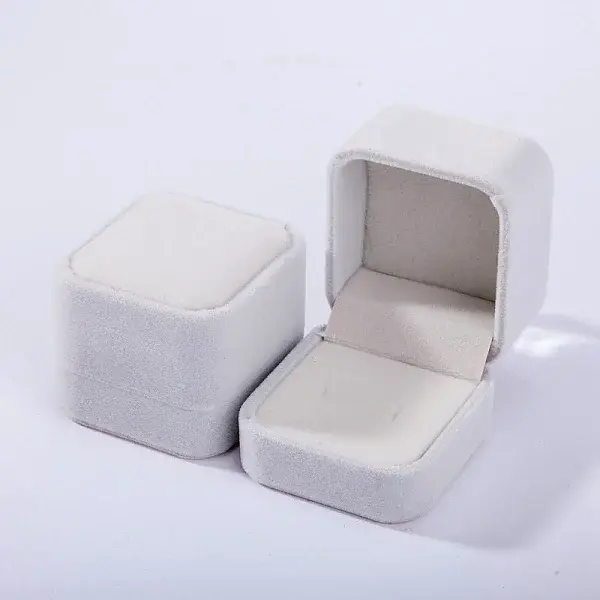 Square Velvet Ring Jewelry Boxes