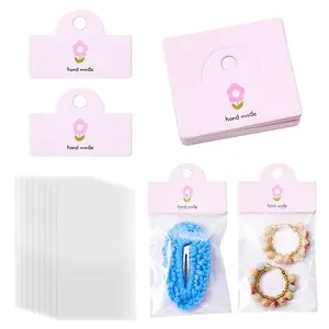 100Pcs Rectangle Clear Polypropylene Cellophane Bags