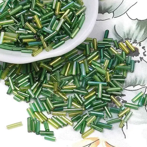 Glass Round Bugle Beads