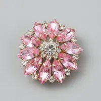 Alloy & Glass & Rhinestone Shank Buttons