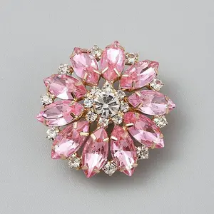 Alloy & Glass & Rhinestone Shank Buttons