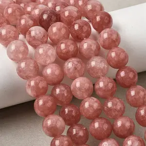 Natural White Jade Beads Strands