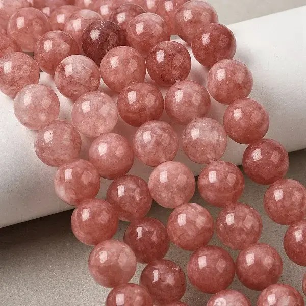 Natural White Jade Beads Strands