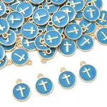 60Pcs Alloy Enamel Pendants