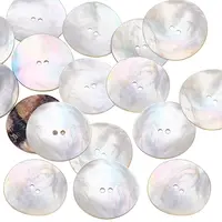 20Pcs 2-Hole Natural Shell Buttons