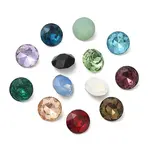 Pointed Back & Back Plated Glass Rhinestone Cabochons