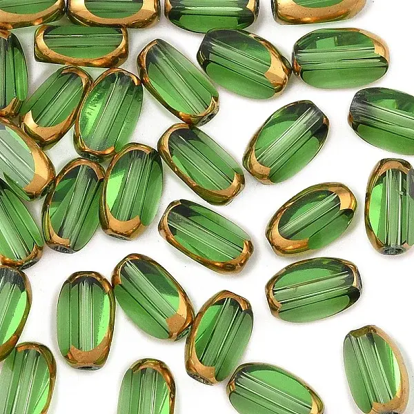 30Pcs Electroplate Glass Beads