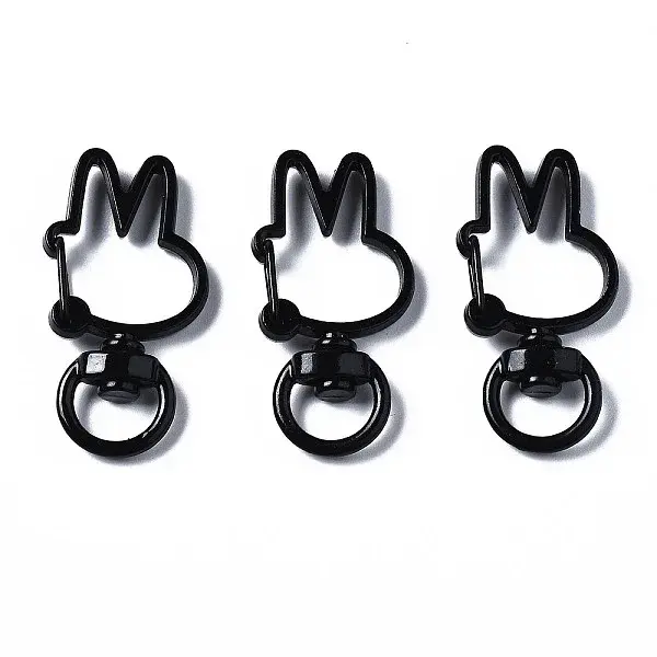 Spray Painted Eco-Friendly Alloy Swivel Snap Hooks Clasps