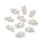 Brass Cubic Zirconia Peg Bails Pendants