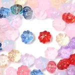80Pcs Transparent Spray Paint Glass Beads