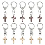 20Pcs Wood Cross Pendant Decorations
