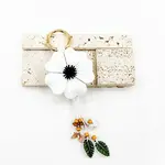 Leather and Alloy Keychain