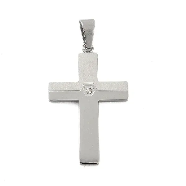 304 Stainless Steel Rhinestone Pendants