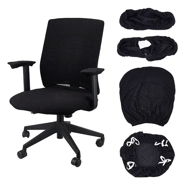 Polyester Chair Pad & Back & Handrail Cover Sets