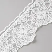 Polyester Flower Embroidery Lace Trim