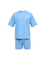 Calvin Klein Underwear Krátke pyžamo  nebesky modrá / biela