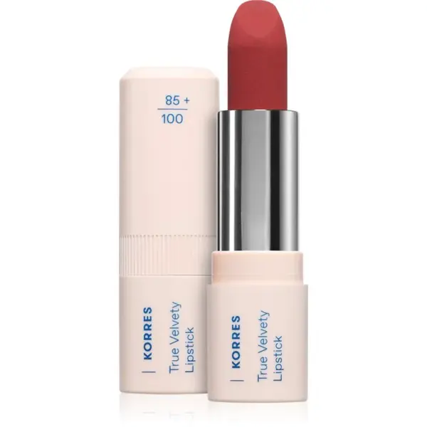 Korres True Velvety Lipstick krémová rtěnka se saténovým finišem odstín Terra Red 3 g
