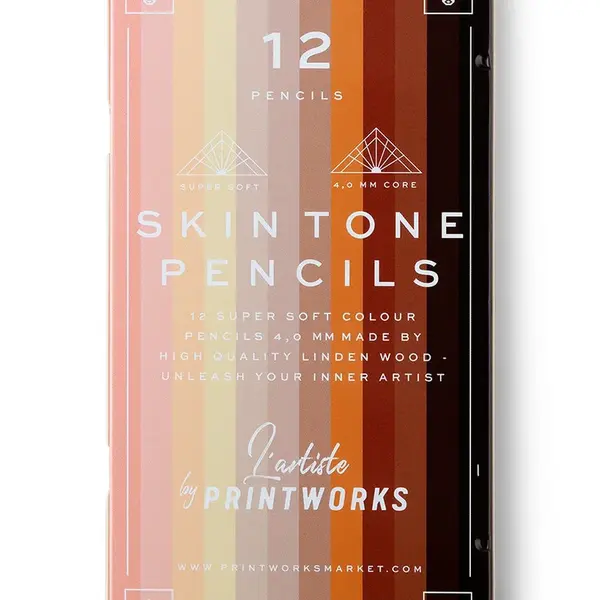 Sada pastelek v pouzdře Printworks (12-pack)