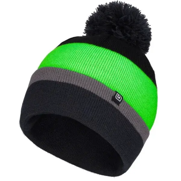 Lewro DESTA Chlapecká pletená čepice, černá, velikost 4-7Y