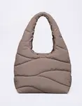 Got Bag Wavy Puffer Shoulder Bag oyster