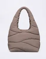 Got Bag Wavy Puffer Shoulder Bag oyster