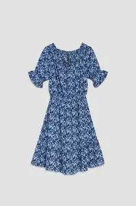 DÁMSKÉ ŠATY L-SU-3764 MODRÁ