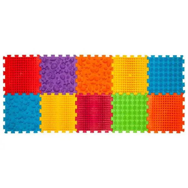 Ortek Masážní rehabilitační podložka Ortek Mix 10 prvků Tvrdá