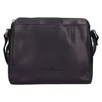 Dámska kožená crossbody kabelka Greenwood Melony - tmavo modrá