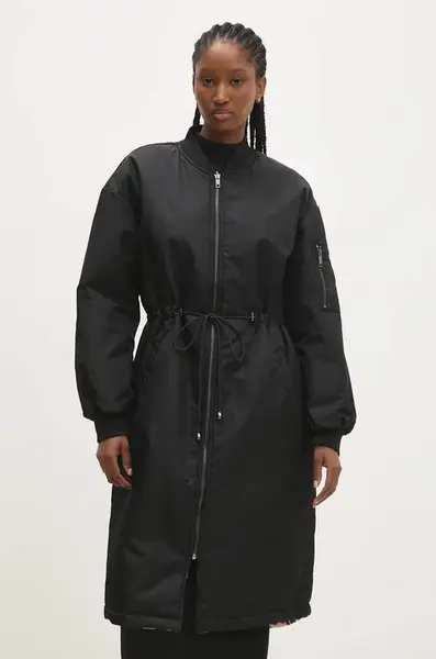 Oboustranná bunda Answear.LAB dámská, černá barva, přechodná, oversize