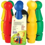 RELAKS-TOYS LARGE BOWLING PINS IN A BASKET Dětské kuželky, mix, velikost