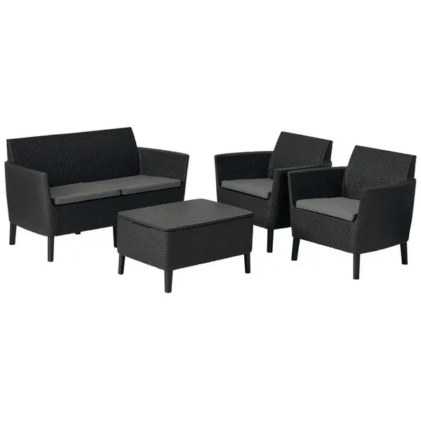 Ambia Garden TERASOVÁ SEDACÍ SOUPRAVA, 8dílné, plast, textil