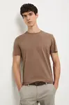 Tričko Medicine pánské, hnědá barva