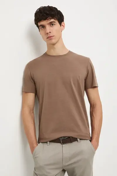 Tričko Medicine pánské, hnědá barva